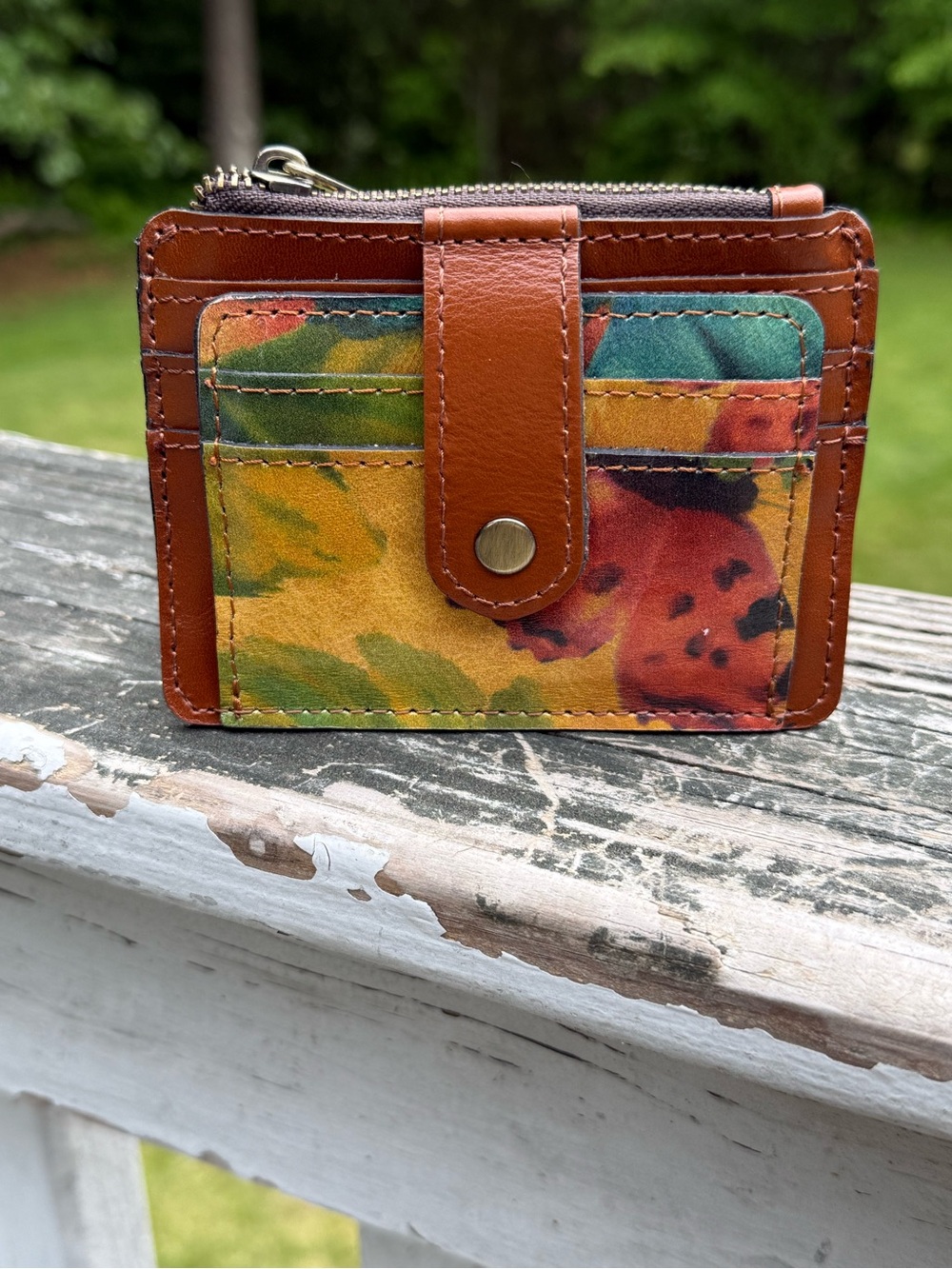 NWOT PATRICIA NASH CASSIS CARD WALLET- WATERCOLOR BUTTERFLY